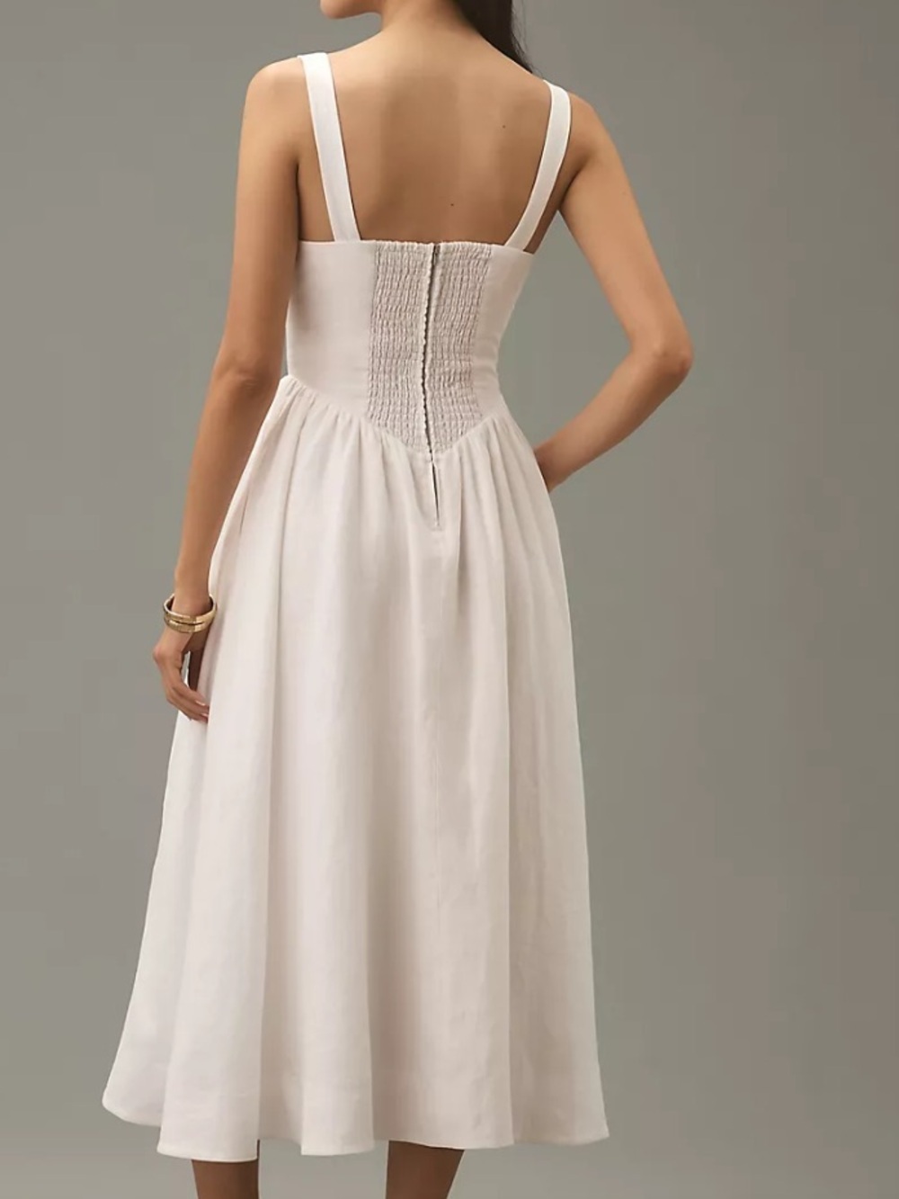 Reformation Balia Linen Midi Dress NWOT - Picture 3 of 8